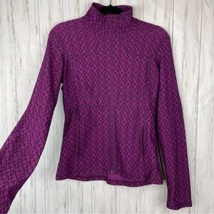 Prana purple zip up athleisure sweatshirt Small